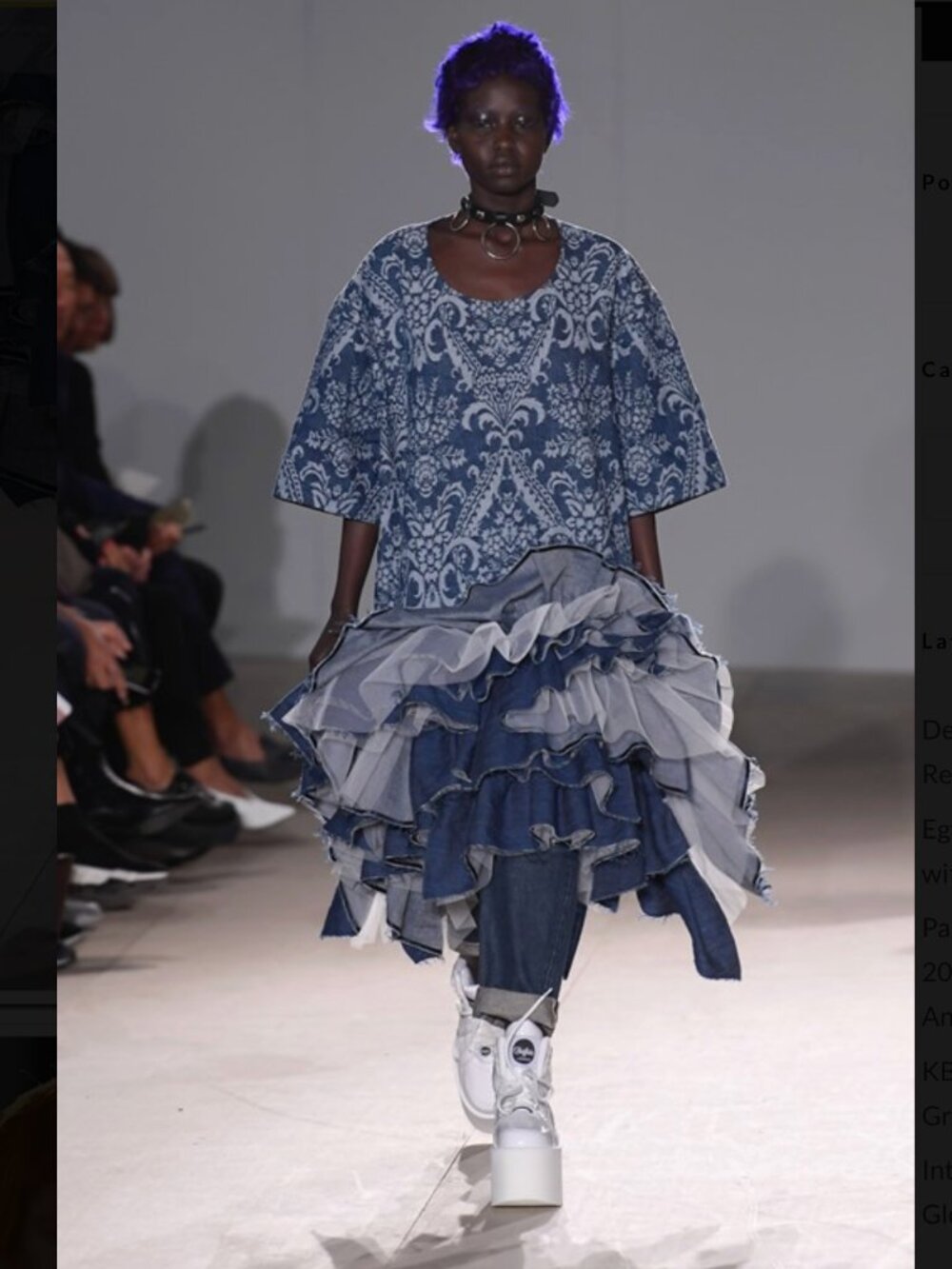 JUNYA WATANABE COMME des GARCONS Jacquard Denim Dress